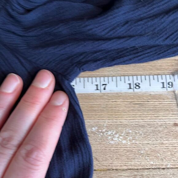 Lilly Pulitzer Nita Off The Shoulder Top Navy studded embellished blouse XS‎ - Picture 11 of 12